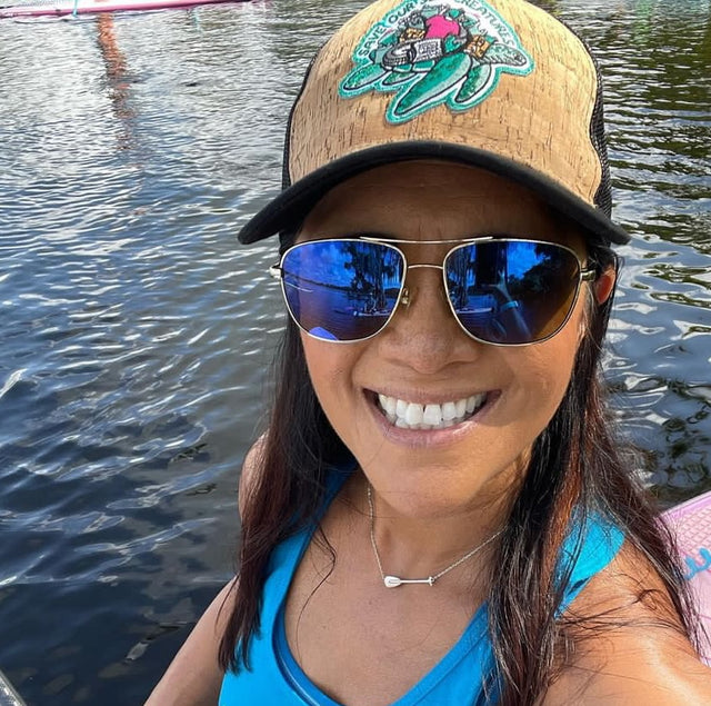 “Kirra” SUP Paddleboard Necklace – Adjustable Sterling Silver