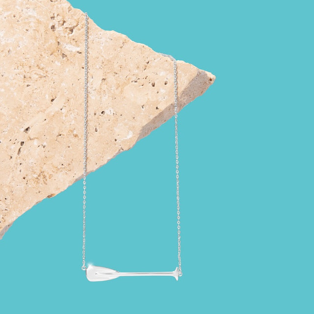 “Kirra” SUP Paddleboard Necklace – Adjustable Sterling Silver