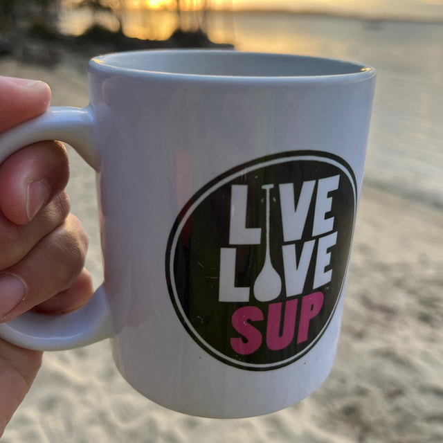 Live Love SUP Pink Logo Mug