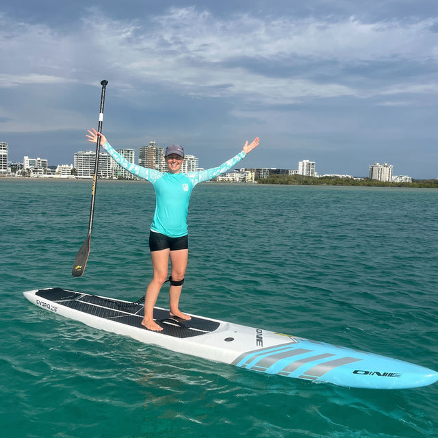 Women’s Hawaiian SUP Rash Guard – UPF 50+ Long Sleeve Activewear | LIVE LOVE SUP