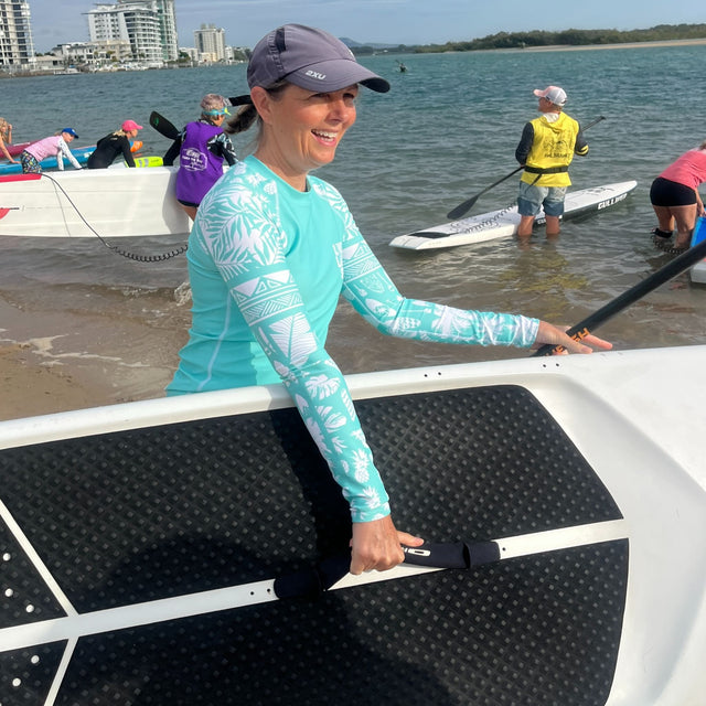 Women’s Hawaiian SUP Rash Guard – UPF 50+ Long Sleeve Activewear | LIVE LOVE SUP
