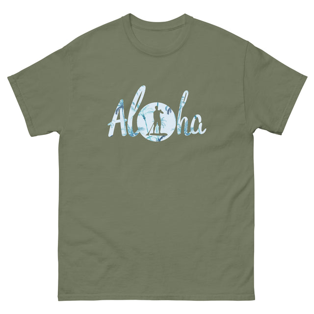 Unisex Aloha SUP Classic Tee structured 100% cotton, classic fit with Aloha SUP logo (if visible).