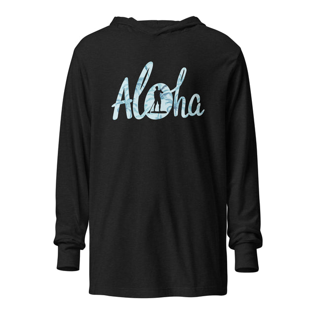 Men’s SUP Aloha Paddler hooded long-sleeve tee (lightweight, breathable, perfect for layering)