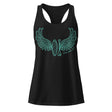 Women’s SUP Wings Fitted Racerback Tank Top – lightweight breathable knit, 60% cotton 40% polyester, fitted scoop-neck racerback.