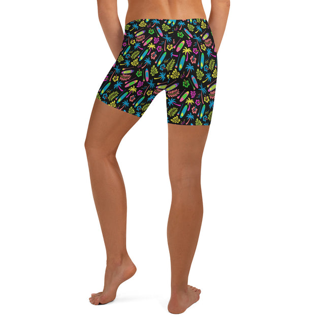 Women's SUP Board & Paddle Design Shorts – Vibrant Activewear for Paddleboard Enthusiasts