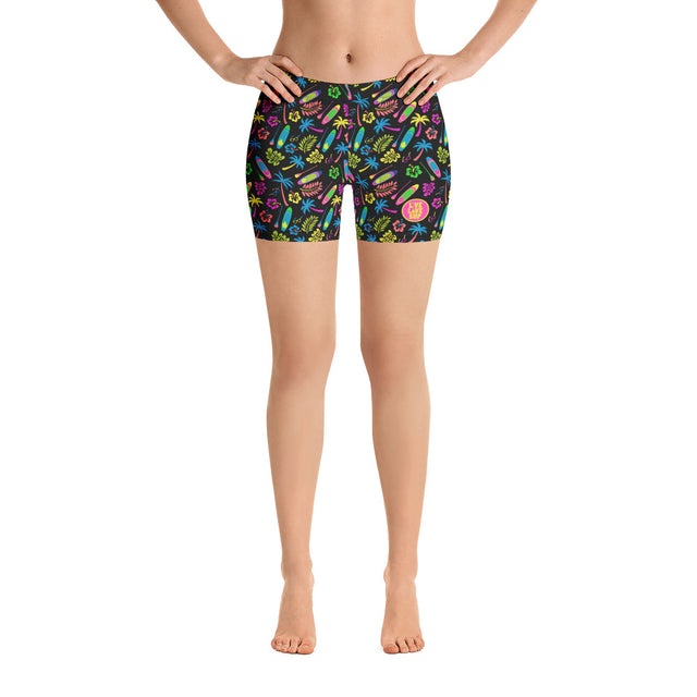 Women's SUP Board & Paddle Design Shorts Vibrant Activewear for Paddleboard Enthusiasts()