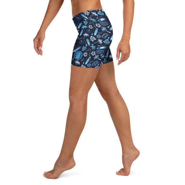 Women's SUP Board & Paddle Design Shorts – Vibrant Activewear for Paddleboard Enthusiasts