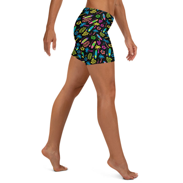Women's SUP Board & Paddle Design Shorts – Vibrant Activewear for Paddleboard Enthusiasts