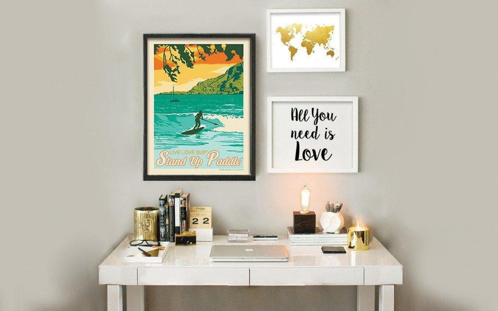 Stand Up Paddle Art - Live Love SUP Posters - LIVE LOVE SUP