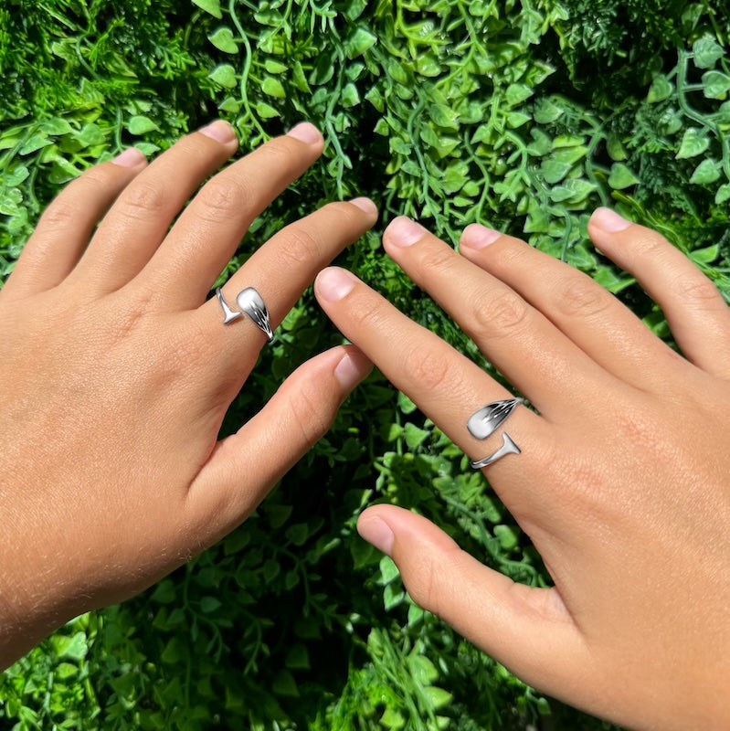 Maui” Adjustable SUP Paddleboard Ring – Sterling Silver, Water