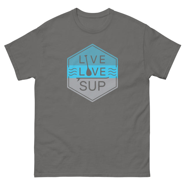 🎁 Live Love SUP Badge Unisex Classic Tee – Premium Structured Cotton | LIVE LOVE SUP (100% off)