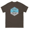 🎁 Live Love SUP Badge Unisex Classic Tee – Premium Structured Cotton | LIVE LOVE SUP (100% off)