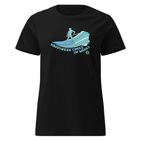 🎁 Women’s “Happiness Comes in Waves” Classic T-Shirt – LIVE LOVE SUP (100% off)