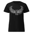 Women’s SUP Wings Classic T-Shirt in black with SUP wings graphic, semi-fitted, lightweight ring-spun cotton.