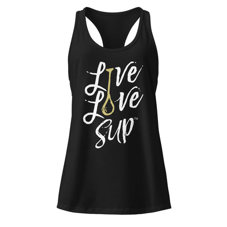 🎁 Women’s SUP Gold Paddle Fitted Racerback Tank – Lightweight Activewear | LIVE LOVE SUP (100% off)