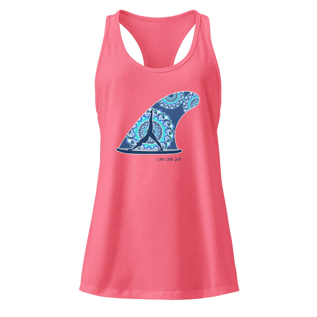 🎁 Women’s Fitted Racerback Tank – SUP Yoga Print (100% off)