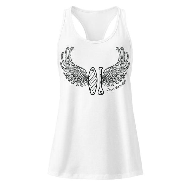 🎁 Women’s SUP Wings Fitted Racerback Tank Top – LIVE LOVE SUP (100% off)